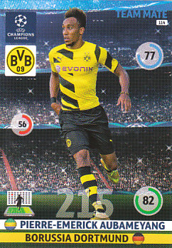 Pierre-Emerick Aubameyang Borussia Dortmund 2014/15 Panini Champions League #114